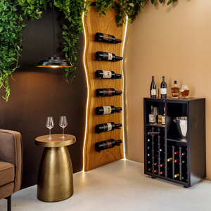 Contemporary Wall Mounted Wine Rack For Dining Room