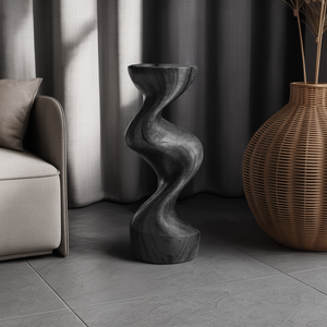 Farmhouse Solid Wood Abstract Sculpture For Garden