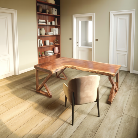 Modern L Shaped Corner Desk For Home Office Setup