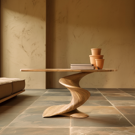 Handcrafted Wood Console Table Furniture Decor