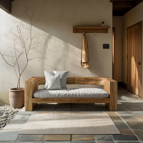 Rustic Outdoor Sofa Set And Coffee Table For Garden