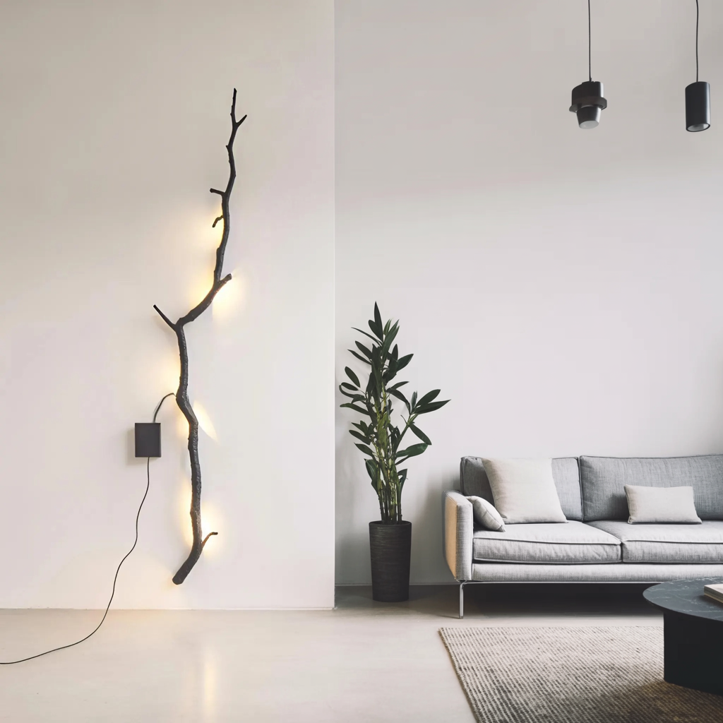 Minimalist Branch Wall Light For Hallway Or Living Room