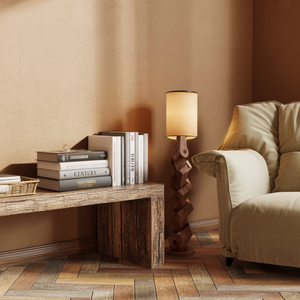 Modern Sculptural Table Lamp Set For Bedroom And Living Room