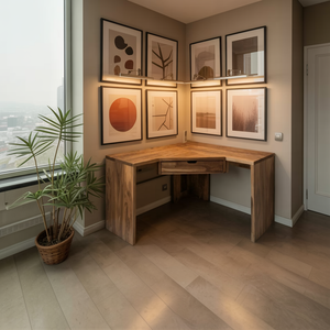 Modern Minimalist Corner Desk For Home Office Setup