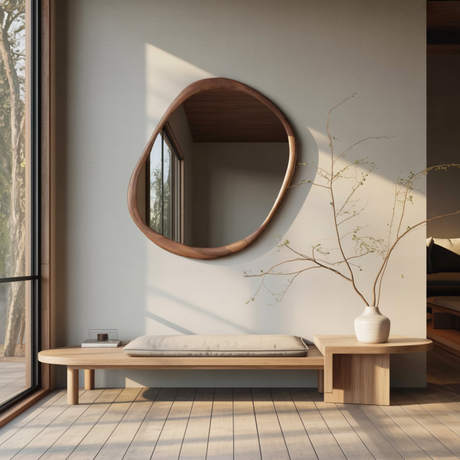 Minimalist Wall Mirror For Entryway Or Living Room