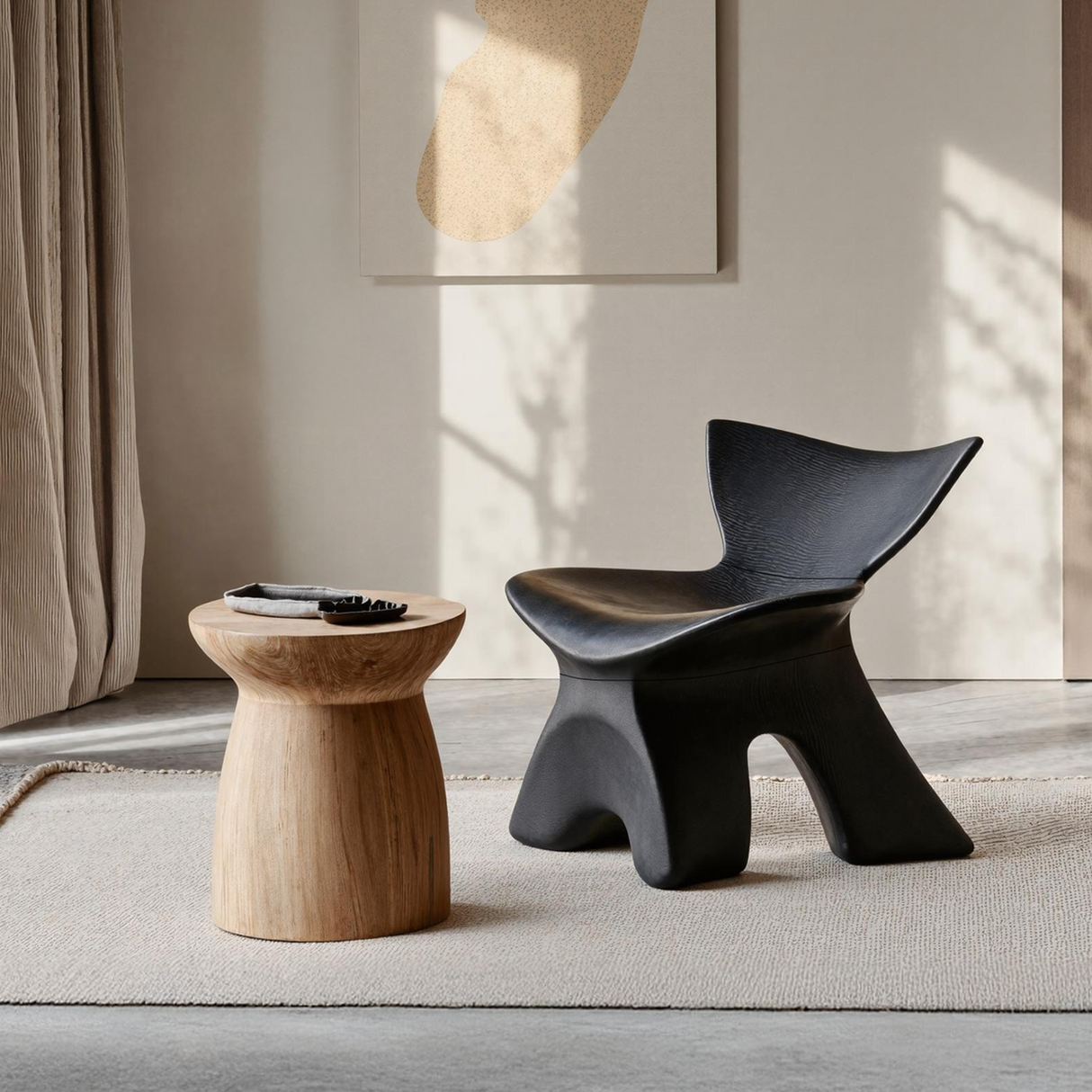 Handcrafted Lounge Chair For Warm Living Room