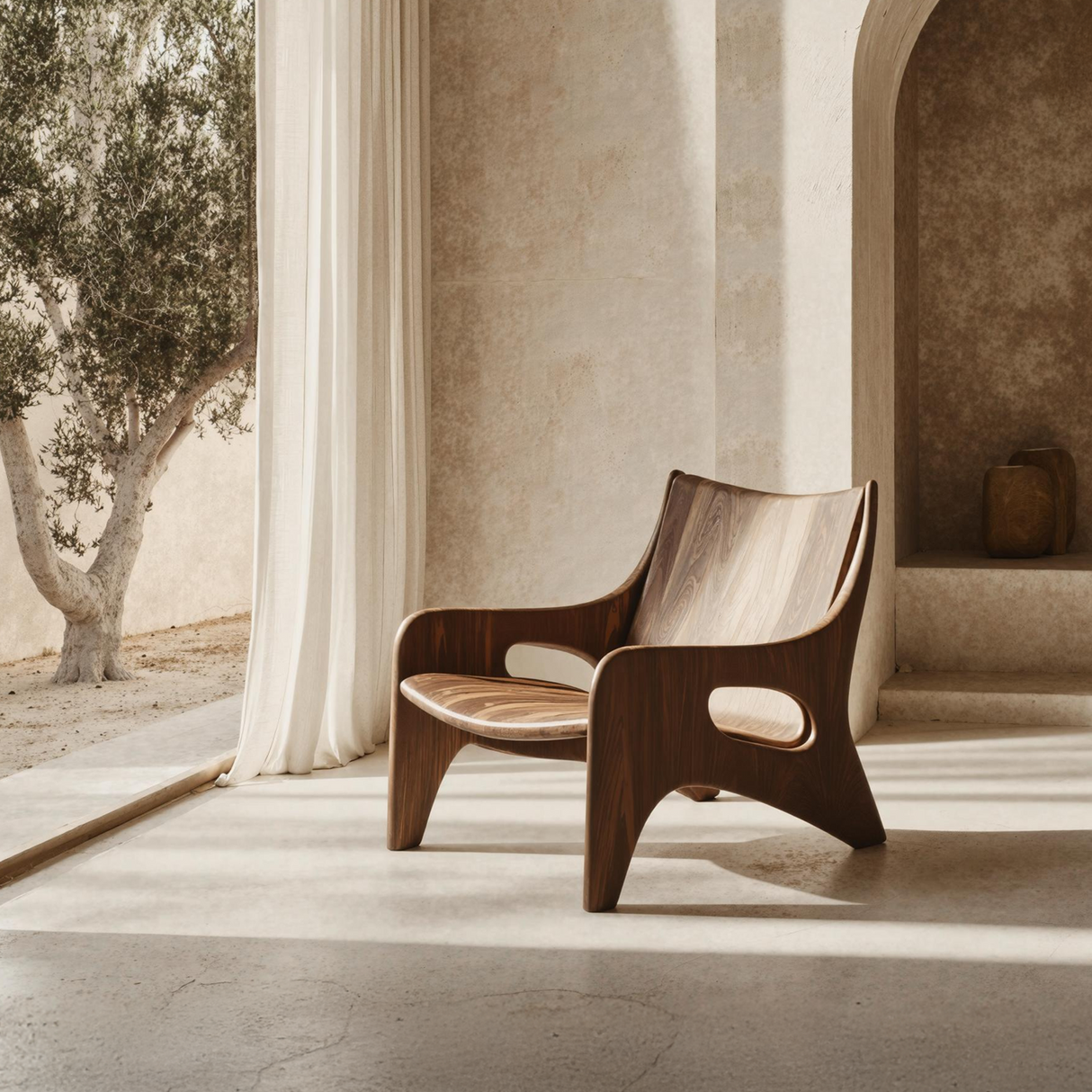Mid Century Lounge Chair For Outdoor Furniture Set