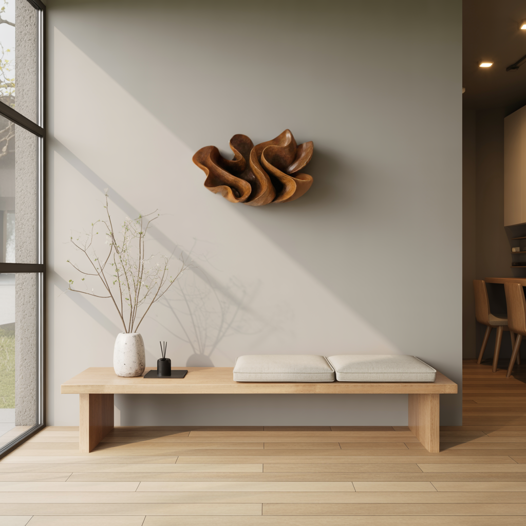 Abstract Wall Sculpture For Modern Living Room Accent