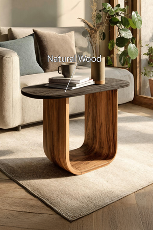 Modern Solid Wood End Table For Bedroom Furniture Decor