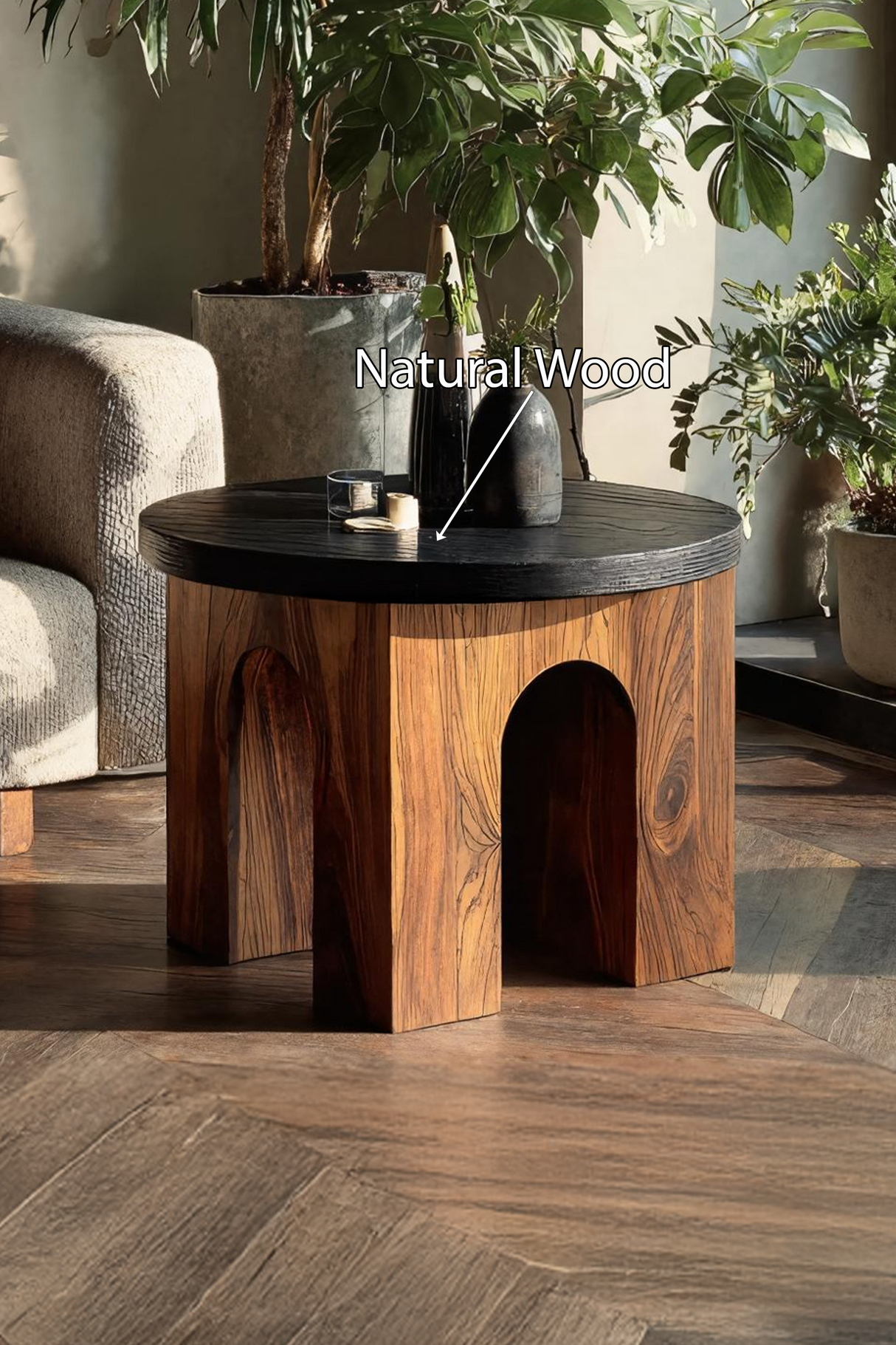 Modern Live Edge Side Table For Contemporary Home Style