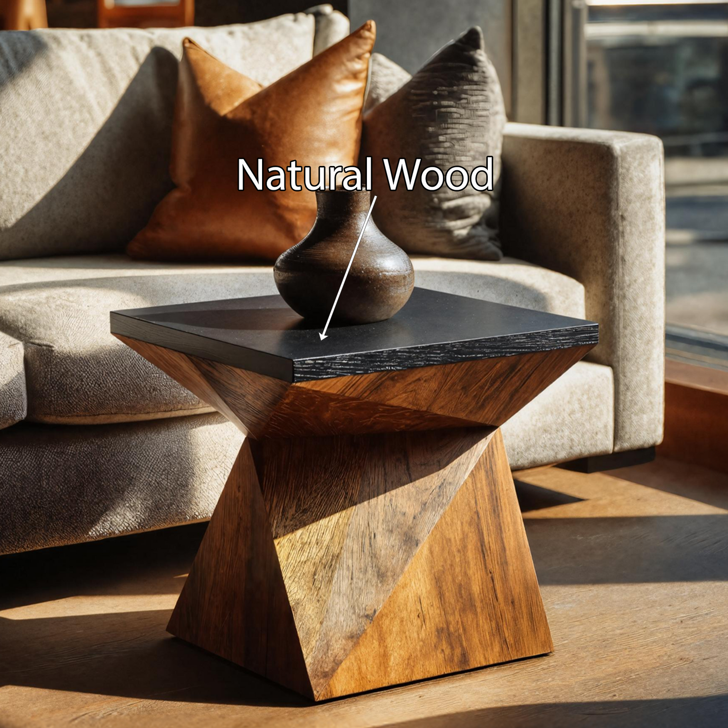 Mid Century Live Edge Side Table For Furniture Decor Ideas