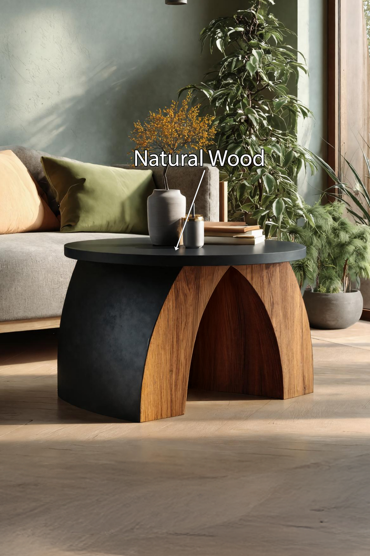 Farmhouse Wooden Side Table For Rustic Furniture Decor