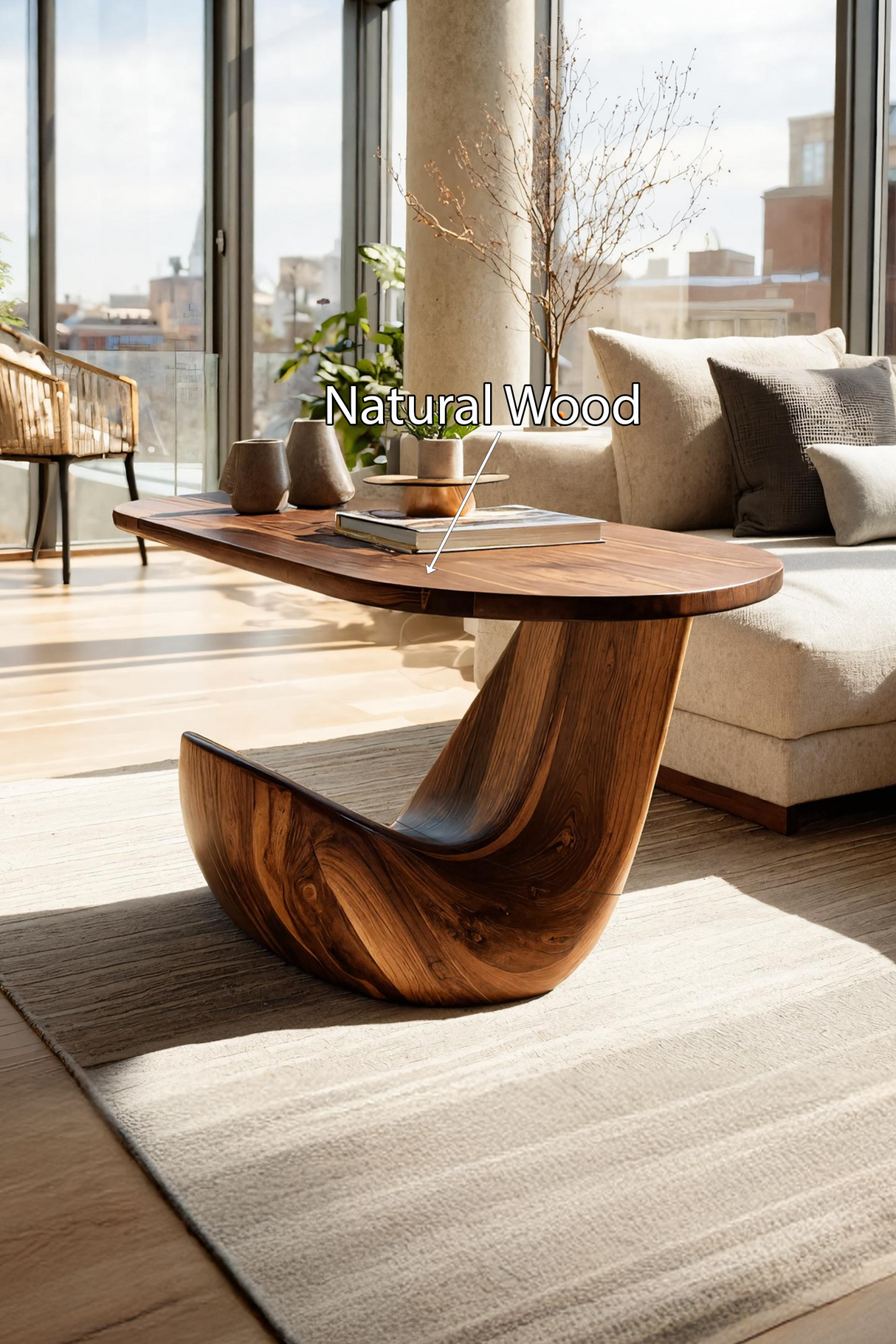 Farmhouse Live Edge Side Table For Vintage Furniture Vibe