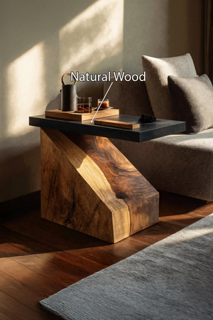 Farmhouse Wooden Side Table For Country Home Design