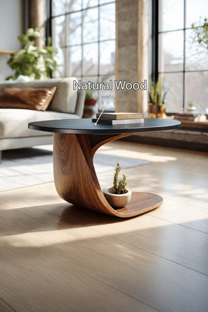 Handcrafted Solid Wood End Table For Natural Home Decor