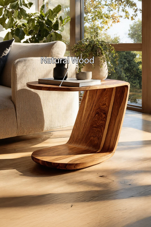 Handcrafted Live Edge Side Table For Furniture Collection