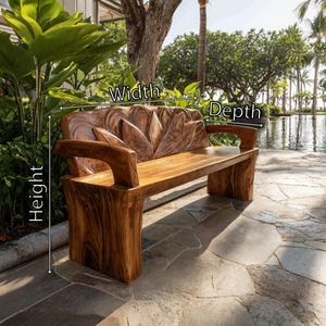 Live Edge Handmade Wood Bench For Entryway Seating Decor