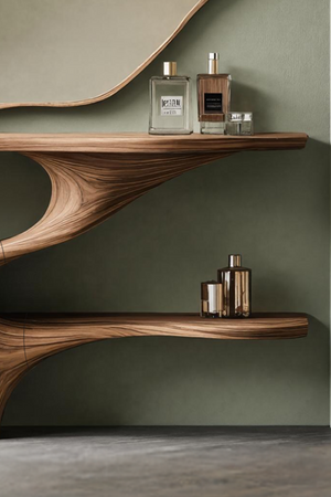 Rustic Live Edge Cosmetic Table For Bedroom Decor Ideas