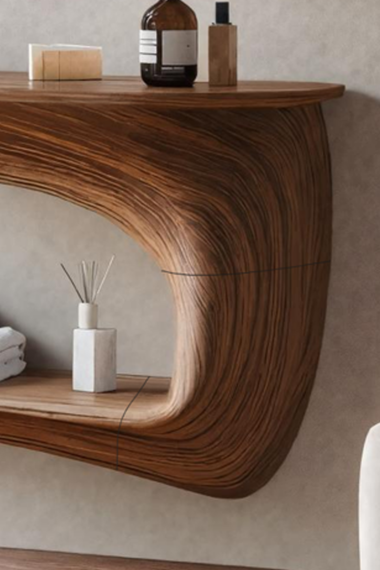 Handcrafted Solid Wood Vanity for Bedroom Furniture Decor