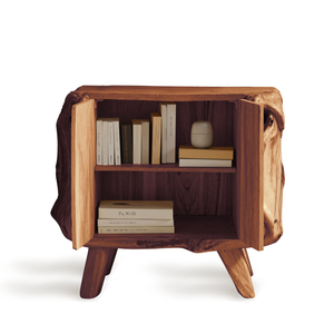 Farmhouse Live Edge Nightstand For Natural Bedroom Vibe