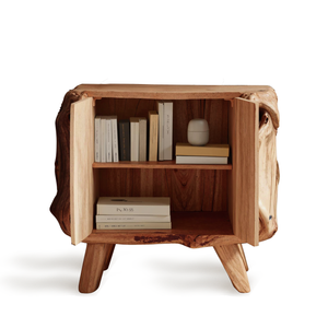 Farmhouse Live Edge Nightstand For Natural Bedroom Vibe