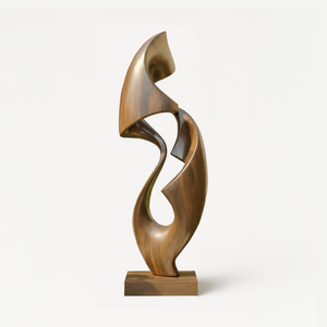 Rustic Abstract Sculpture For Office Decor