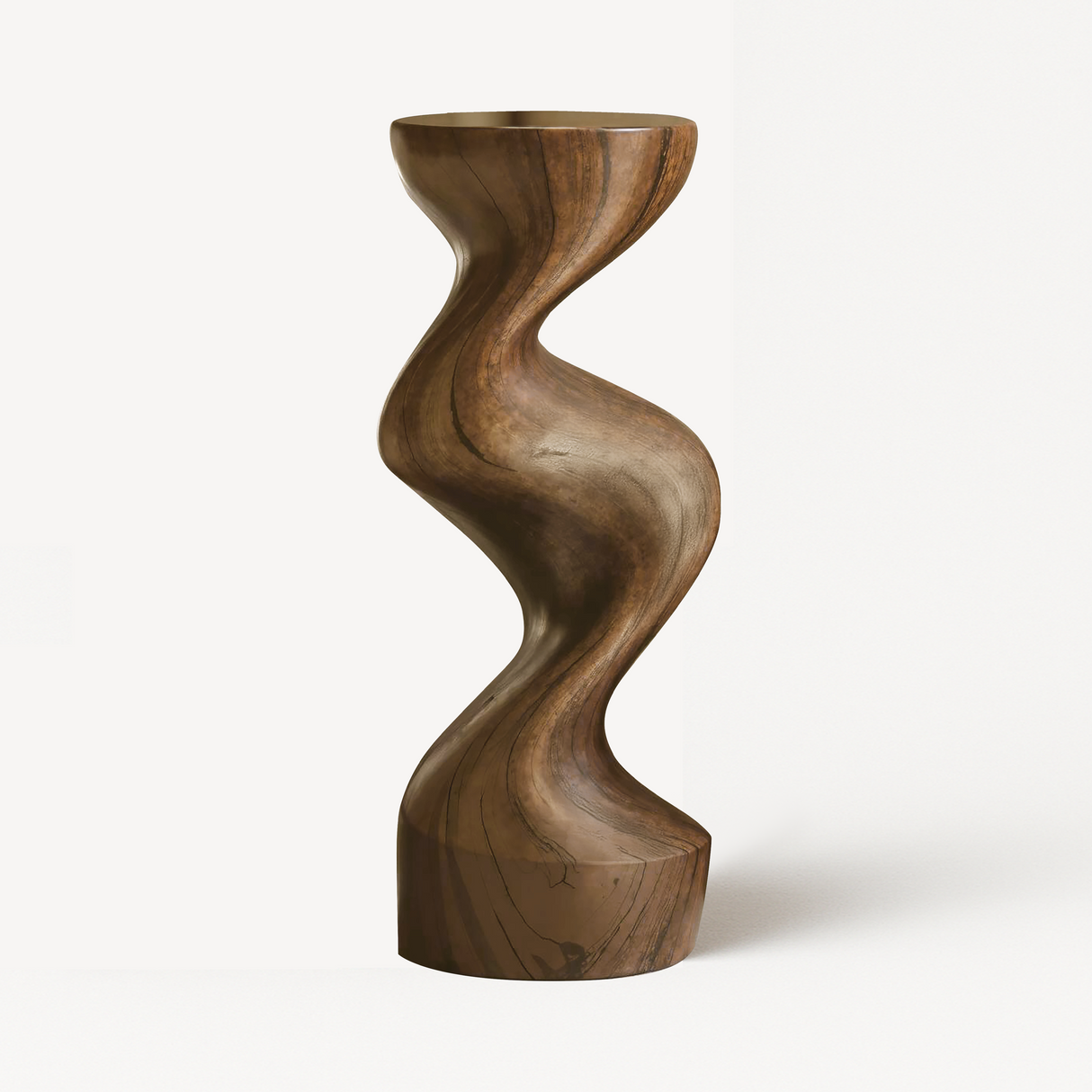 Farmhouse Solid Wood Abstract Sculpture For Garden