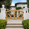 Rustic Tree Branch Gate Design For Garden Entrance