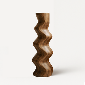 Mid Century Abstract Wood Sculpture For Home Decor