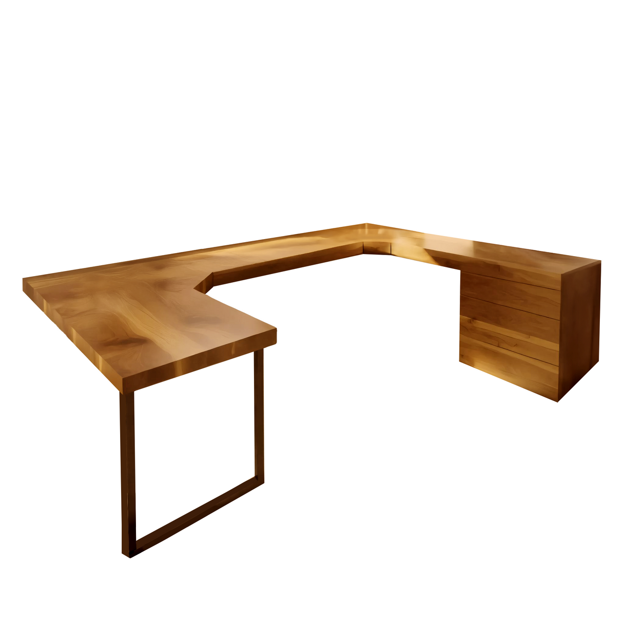 Modern U Shaped Desk For Home Office Use