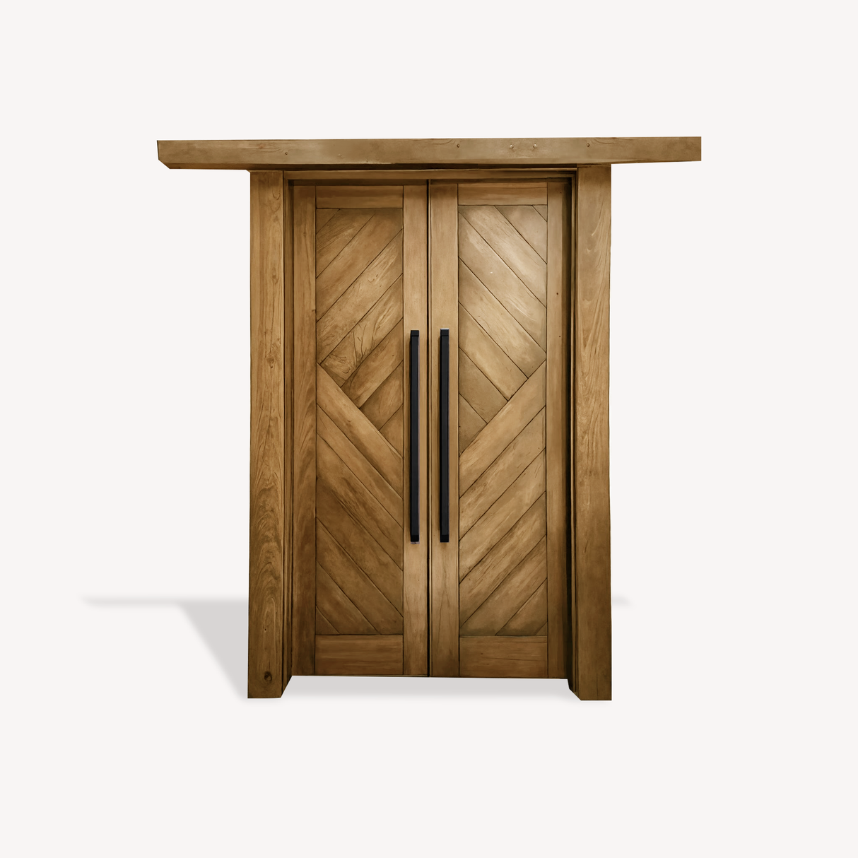 Rustic Double Front Door Modern Entryway Contemporary House Villa