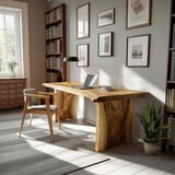 Farmhouse Wooden Desk For Home Workspace And Decor