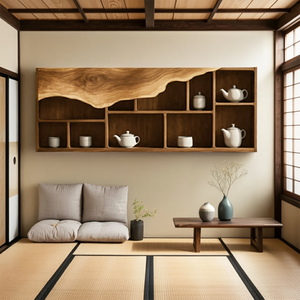 Farmhouse Bookshelf In Solid Wood For Living Room Style