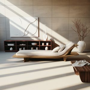 Rustic Solid Wood Garden Daybed For Bedroom Furniture Decoration