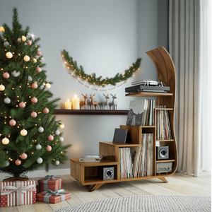 Mid Century Record Stand For Furniture Decor Holiday Edition