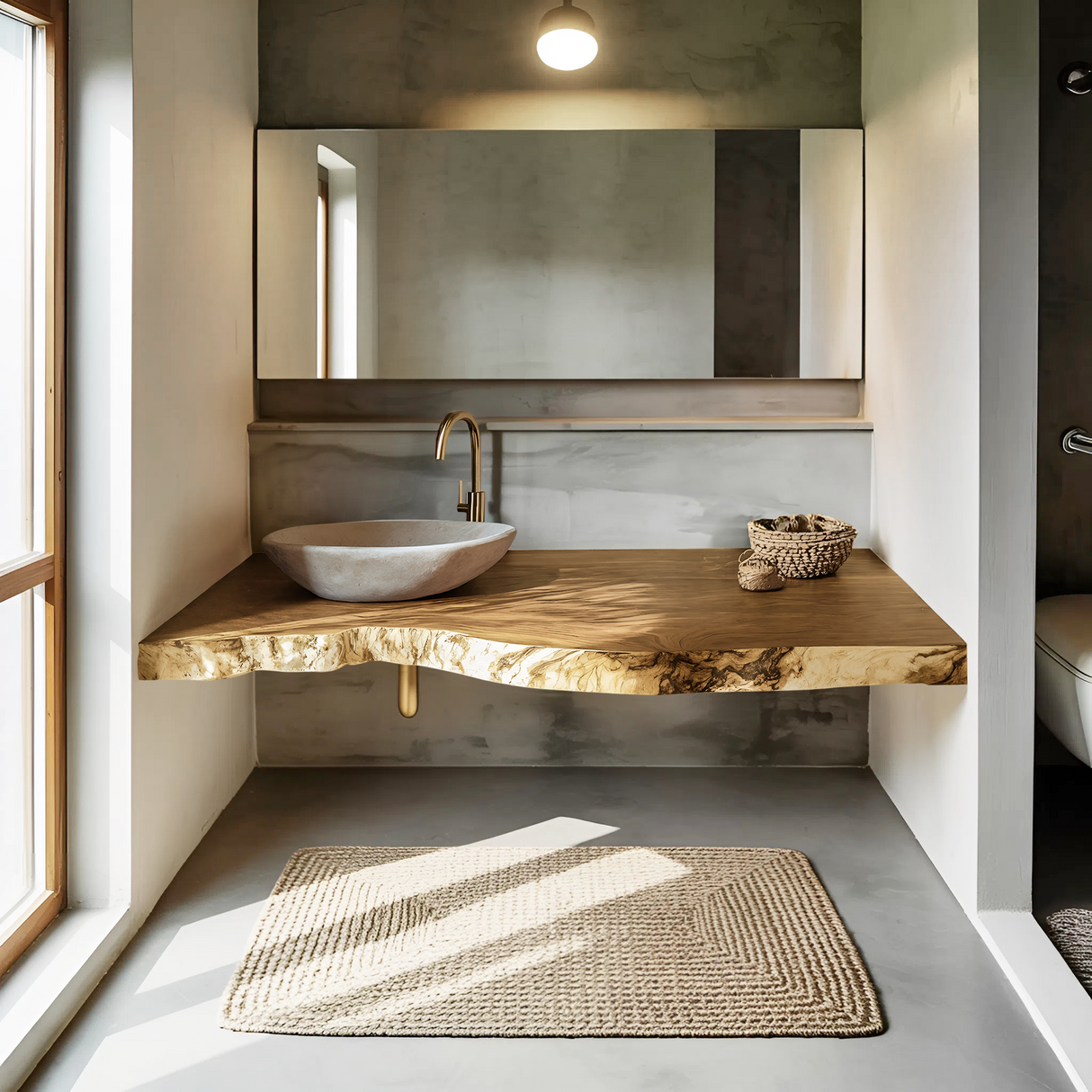 Mid Century Floating Vanity For Stylish Bathroom