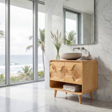 Coastal Wooden Bathroom Vanity For Bathroom