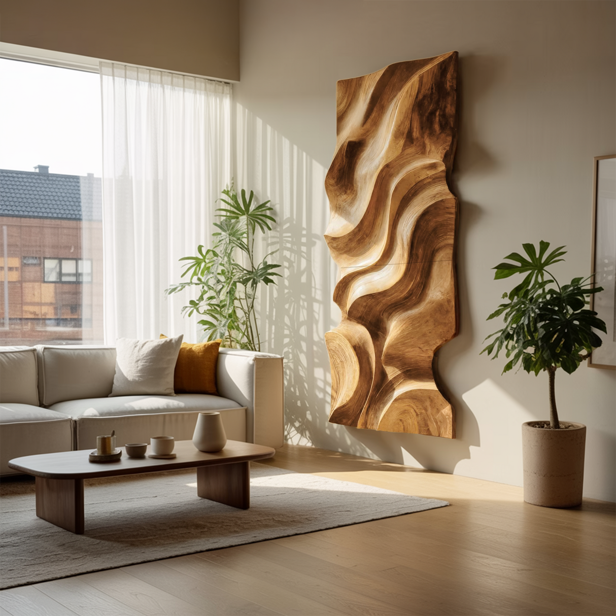 Modern Organic Wall Decor Art Piece For Living Room