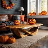 Handcrafted Solid Wood Coffee Table Entryway Design Haunted Look