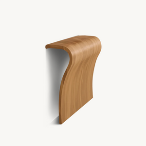 Modern Sculptural Curved Console Table For Entryway And Living Room