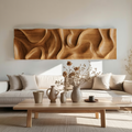 Minimalist Wall Art With 3D Carved For Living Room