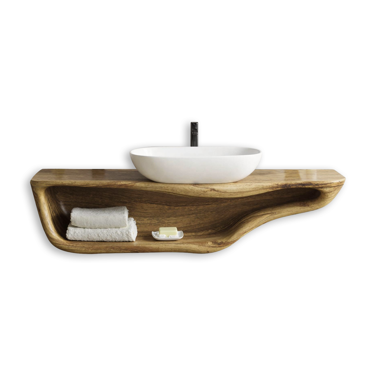 Handcrafted Live Edge Vanity For Custom Bathrooms