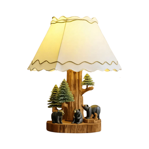Rustic Bear Table Lamp For Cozy Winter Decor
