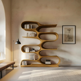 Organic Living Room Bookshelf For Home Decor