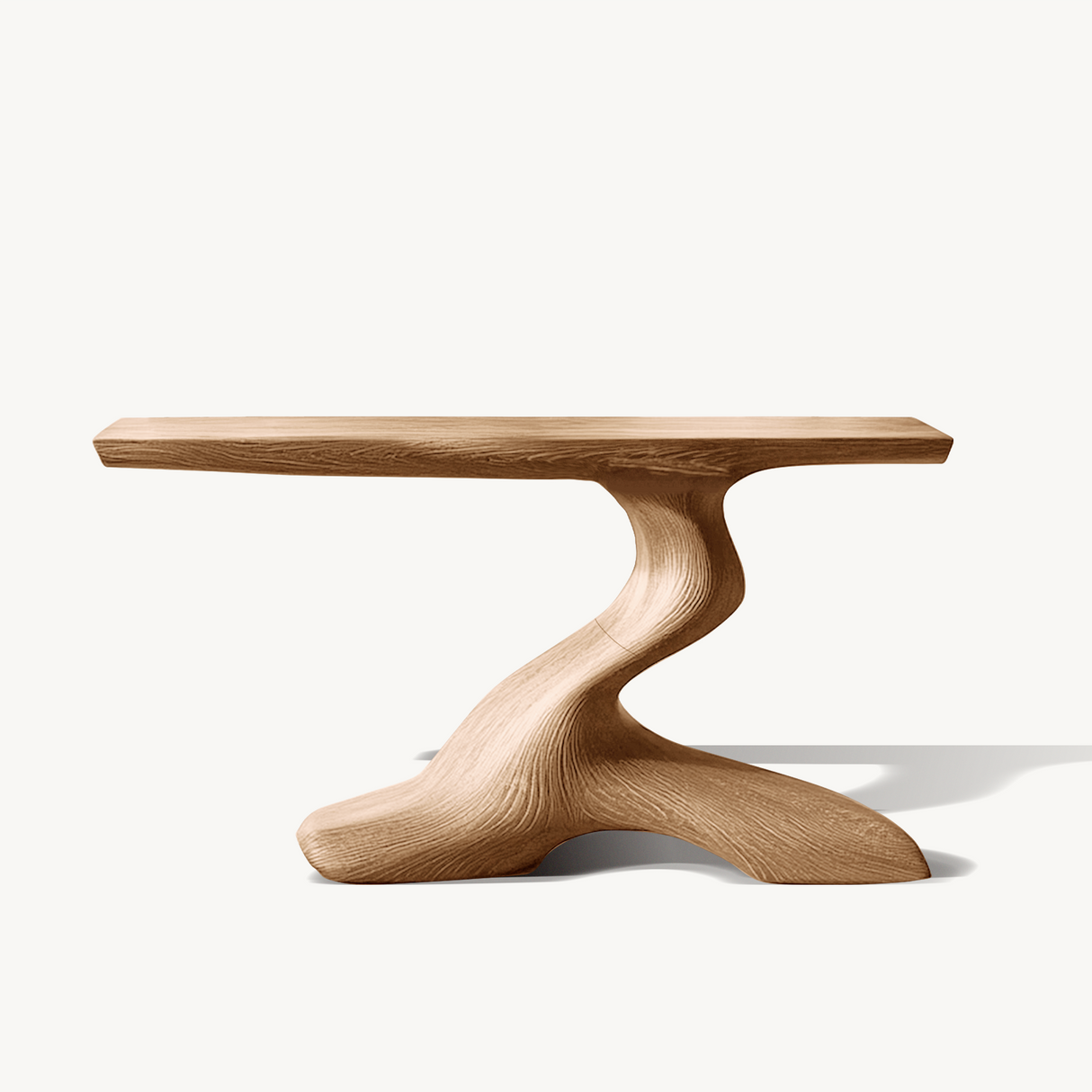 Mid Century Live Edge Desk For Living Room