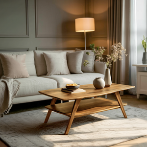 Elegant Rustic Coffee Table With Storage For Living Decor