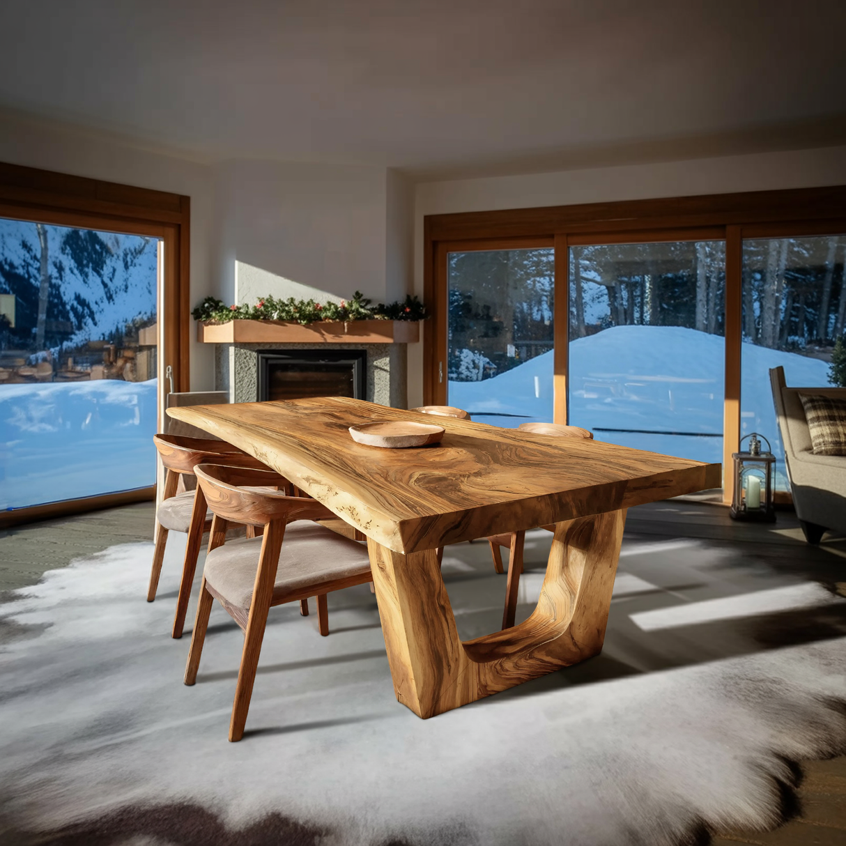 Minimalist Dining Table With Sleek Look For Dining Room