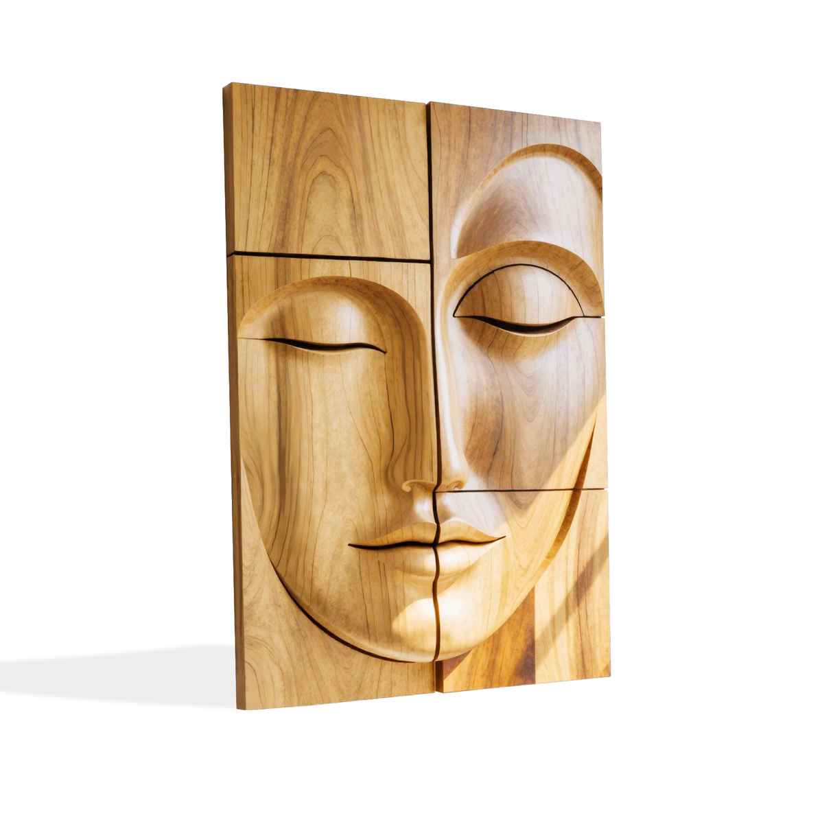 Modern Buddha Face Wall Art Living Room Entryway