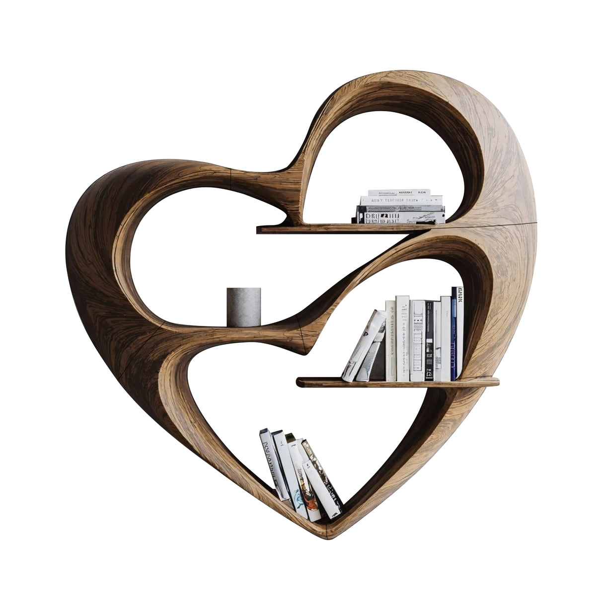 Rustic Live Edge Bookshelf For Cozy Bedroom Appeal