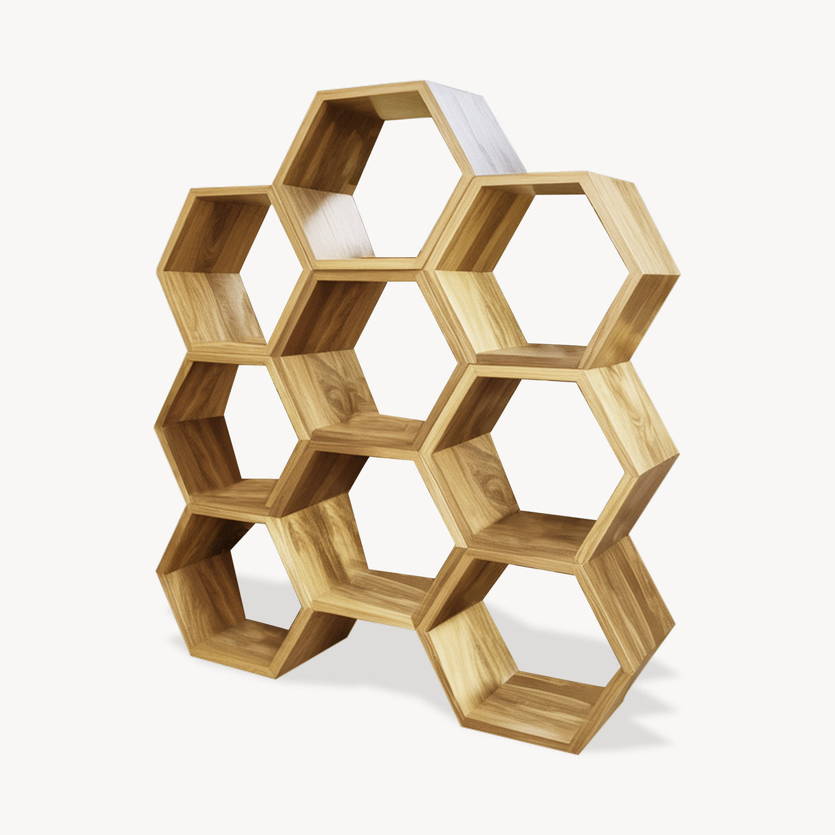 Geometric Honeycomb Plant Shelf Modular Wall Unit For Garden And Patio